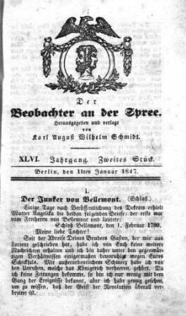 2. Stueck, 11. Januar 1847