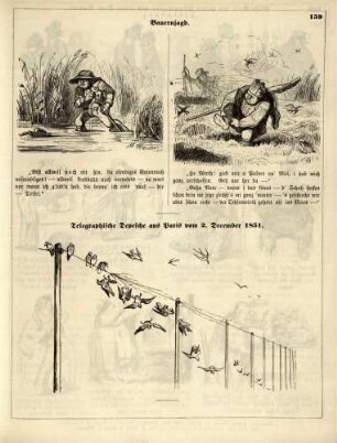 "Bauernjagd" "Telegraphische Depesche aus Paris vom 2. December 1851"
