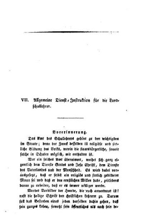 Allgemeine Dienst-Instruktion für die Landschullehrer