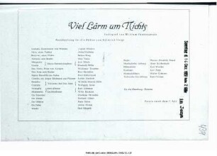 Viel Lärm um Nichts
