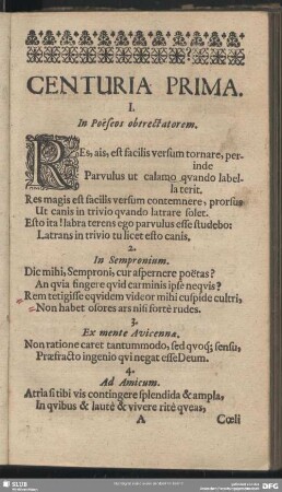 Centuria Prima