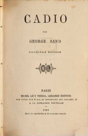 Oeuvres complètes de George Sand, 31