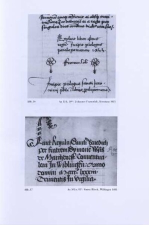 Abb. 16. Aa 33b,30ra: Johannes Frauenlob, Konstanz, 1455
