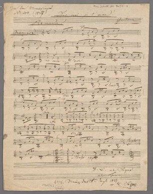 Dis moi je t'aime, guit, C-Dur, Arr - BSB Mus.Schott.Ha 4654-4 : [caption title:] In den Minnesänger: N=|o 40, (1837:) Dis moi: je t'aime! // Guitarre // Romance
