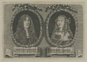 Doppelbildnis von Christianvs Ernestvs Brandenburgious und seiner Gattin Erdmvdis Sophia