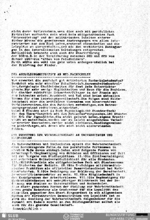 Zur Ausbildungssituation an med. Fachschulen