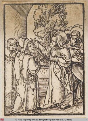 Das Gleichnis vom Pharisäer und vom Zöllner.