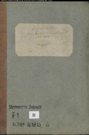 Zivilstandsregister der evangelischen Gemeinde Petershagen, Kreis Minden (GHT 1813) (Gemeinde: Evangelische Gemeinden Petershagen)