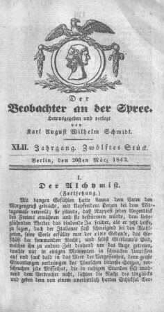 12. Stueck, 20. Maerz 1843