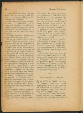 VIII - Las zahurdas del complot