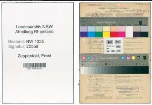 Entnazifizierung Ernst Zeppenfeld , geb. 02.01.1899 (Bauingenieur)
