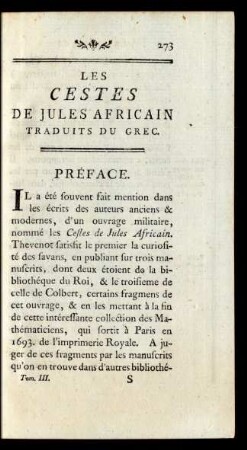 Les Cestes De Jules Africain Traduits Du Grec