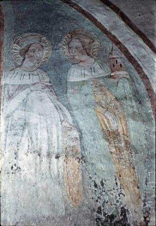 Die Heiligen Katharina und Barbara