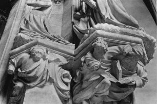 Konsole unter der Statue der heiligen Katharina: Ein Prophet