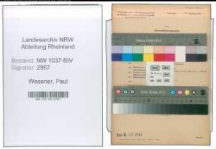 Entnazifizierung Paul Wesener , geb. 01.12.1894 (Vollziehungsbeamter)