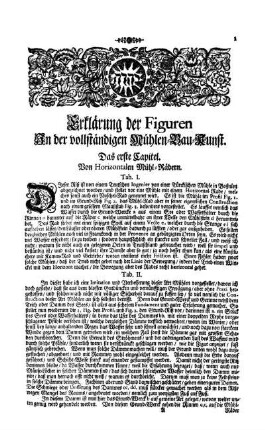 Erklärung der Figuren In der vollständigen Mühlen-Bau-Kunst