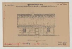 Kaisermühl (Kreis Lebus): [Hof Zachert]. [Wohnhaus] (Nordansicht)