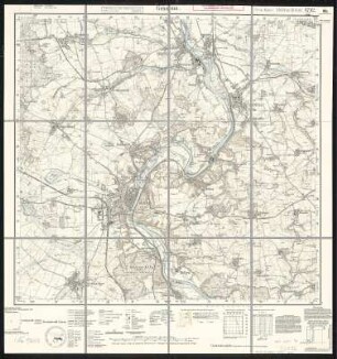 Meßtischblatt 4742 : Grimma, 1938 : Grimma. - Umdr.-Ausg., aufgen. 1905, hrsg. 1907, berichtig. - 1:25000. - Leipzig, 1938. - 1 Kt.