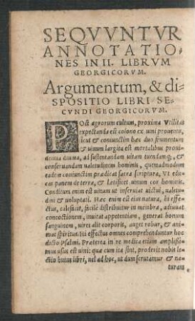 Sequuntur Annotationes In II. Librum Georgicorum.