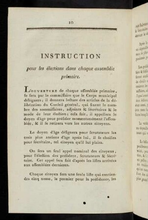 Instruction