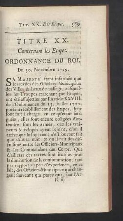 Titre XX.