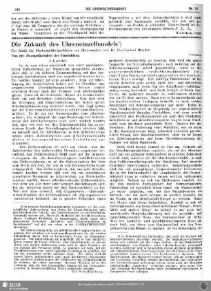 Die Zukunft des Uhreneinzelhandels (Fortsetzung)