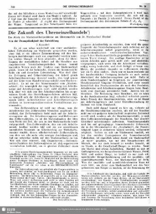 Die Zukunft des Uhreneinzelhandels (Fortsetzung)