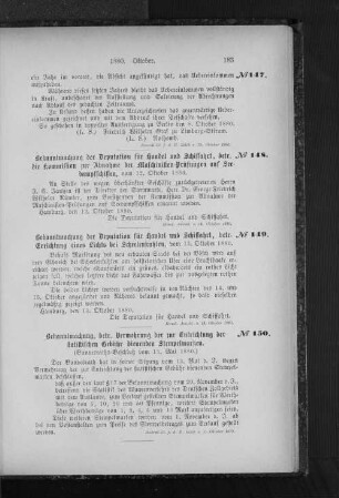 No. 150 Bekanntmachung, betr. Vermehrung der zur Entrichtung der statistischen Gebühr dienenden Stempelmarken.