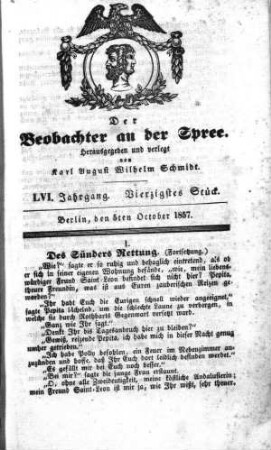 40. Stueck, 5. October 1857