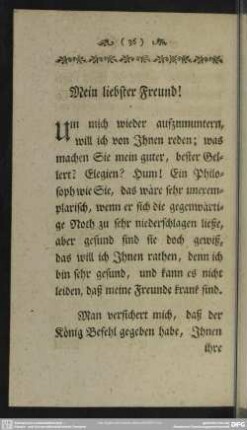 Mein liebster Freund!