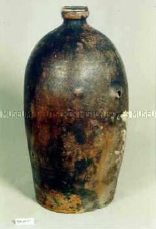 Große Flasche mit Schraubverschluss aus Steinzeug (Vorratsgefäß)