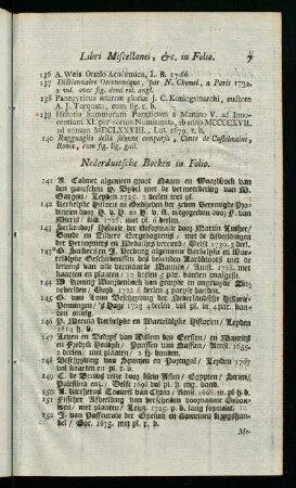 7, Nederduitsche Boeken in Folio
