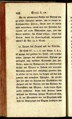 11. Torpor des Herzens und der Arterien. [bis] 17. Schluß.