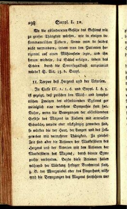 11. Torpor des Herzens und der Arterien. [bis] 17. Schluß.