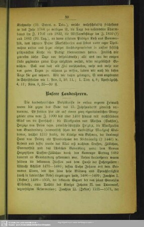 Unsere Landesherrn