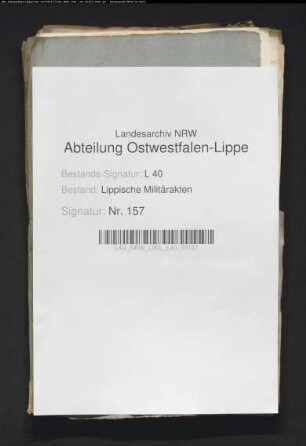 Kostenrechnung für das lipp. Kreiskontingent für Okt. 1796