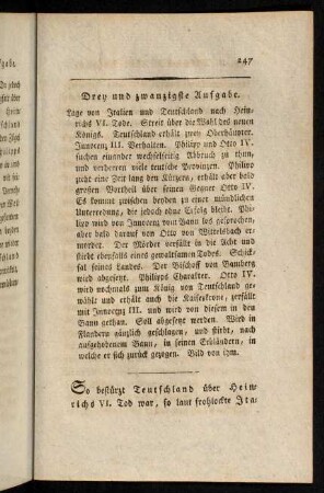246-262, Drey und zwanzigste Aufgabe.