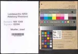 Entnazifizierung Josef Mueller , geb. 11.07.1893 (Werkmeister)