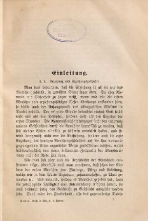 Geschichte der Erziehung und des Unterrichts : für dt. Volksschullehrer