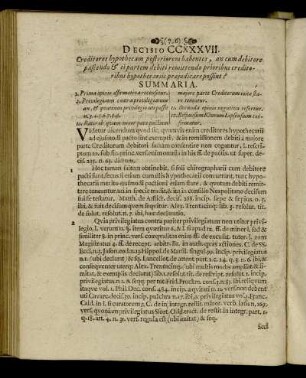Decisio CCXXXVII. - Decisio CCXLVIII.