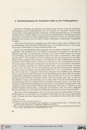 6. Kulturbeziehungen der Issendorfer Funde zu den Nachbargebieten