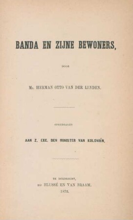 Banda en zijne bewoners