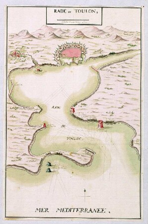 WHK 13 Spanischer Sukzessionskrieg 1701-1713 bis zum Frieden von Rastatt: Bucht und Reede von Toulon, 1707