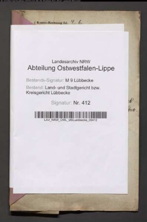 Erblasser: Duwenriek, Marie Luise Charlotte, geb. Riepe: