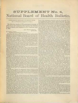 Bulletin. 1. 1879/80, Suppl. 1 - 4