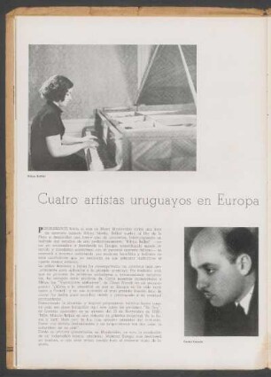 Cuatro artistas uruguayos en Europa