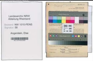 Entnazifizierung Else Angerstein , geb. 06.08.1902 ()