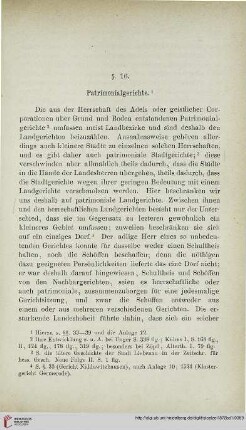 § 16: Patrimonialgerichte