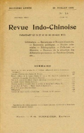 30 Juillet 1905. No 14