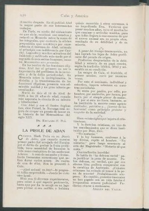 La prole de Adán.
